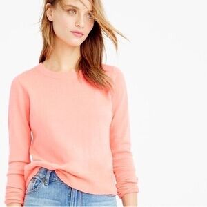 J. Crew Women's Crewneck Sweater in Coral Pink
